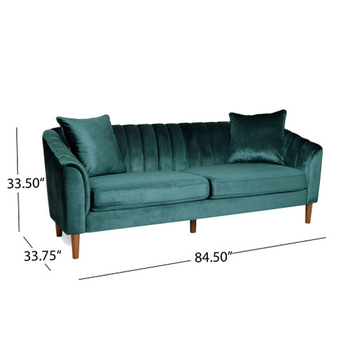 Contemporary 3 Seater Sofa With Accents