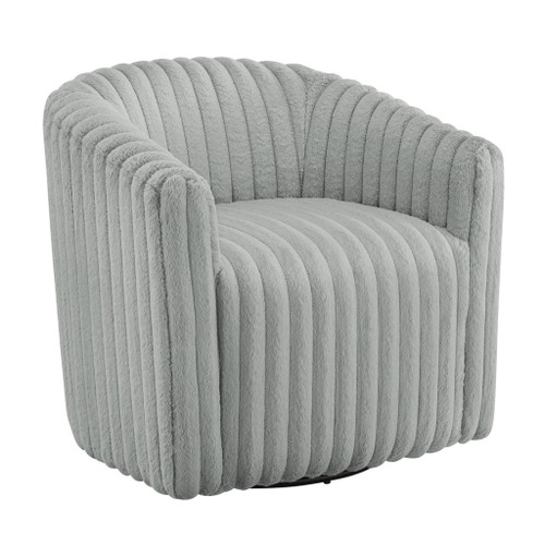 Alexa - Barrel Swivel Chair - Gray