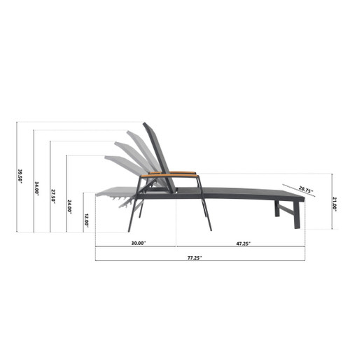 Oaxton - Chaise Lounge