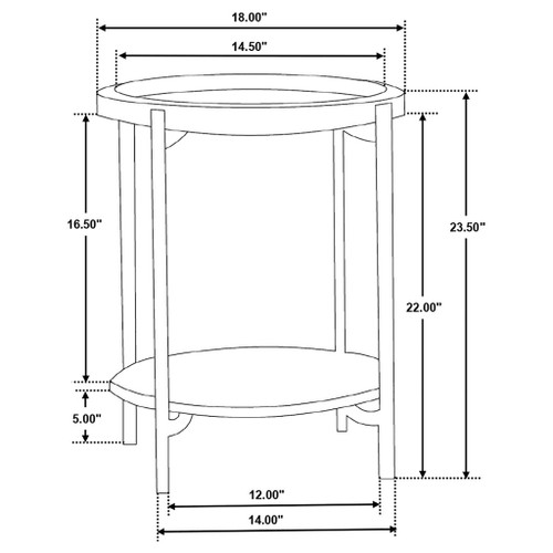 Cowper - Round End Table - Natural
