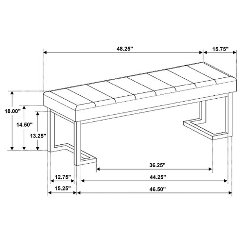 Mira - Accent Bench