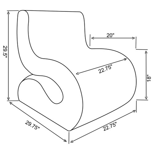 Austin - Armless Curved Chair