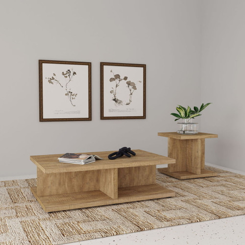 Metron - Coffee And End Table Set