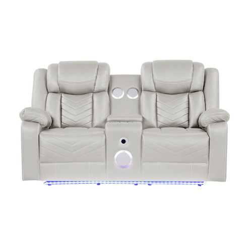 Challenger - LED Power Recliner Loveseat