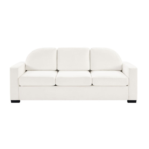 Modern 3 Seater Sofa With Curved Backrest