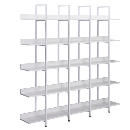 Vintage Industrial 5 Tier Open Bookcase