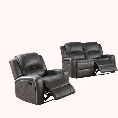 Modern Living Room Set With Square Armrest, Cushion Backrest