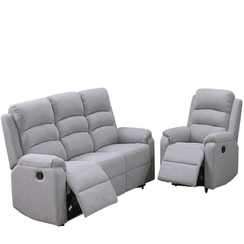 Modern Living Room Set With Manual Recliner