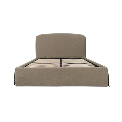 Joan - King Storage Bed - Light Taupe