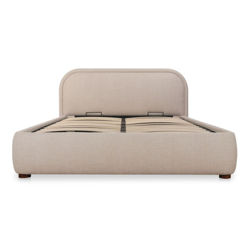 Colin - King Storage Bed - Light Brown