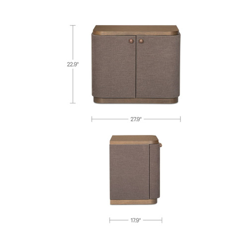 Simone - Nightstand - Brown
