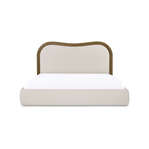 Camilla - Queen Bed - Oat / White / Beige