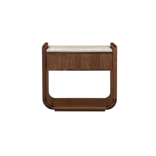 Enns - Nightstand - Dark Brown