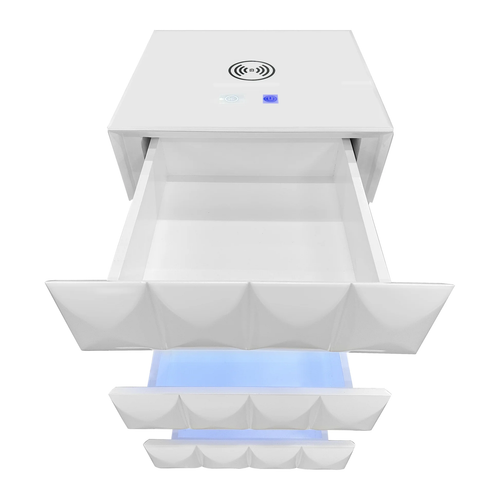 Alix White Smart Coffee Table & End Table