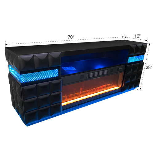 Alix Smart Fireplace TV Stand