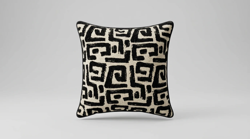 Rizz Black 4PC Sectional in Fabric
