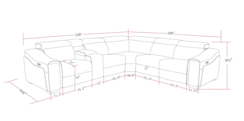 Yash Premium Corduroy Sectional