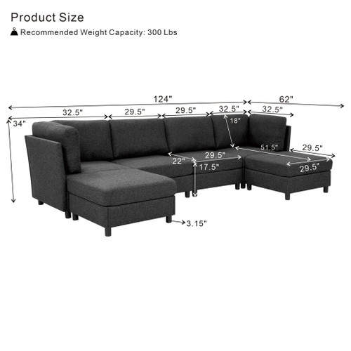 Modern Modular Sofa For Living Spaces
