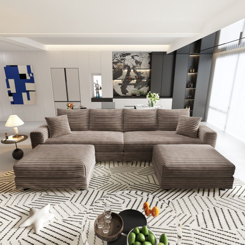 Modern Comfy Upholstered Sofa Cloud Couch & Deep Seat Couches