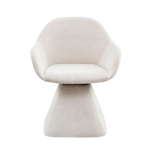 180° Rotating Accent Chair For Living Room - Beige