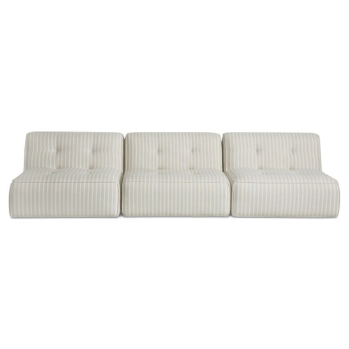 Sunseeker - 3 Piece Outdoor Sofa - Brown Stripe