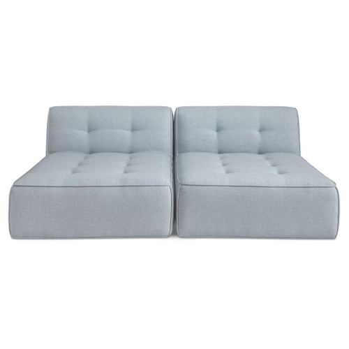 Sunseeker - 2 Piece Outdoor Sun Lounger - Light Blue