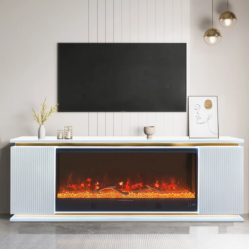 Riva Fireplace with Multicolor Flame A-F15 by New Era Innovations