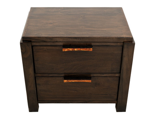 Raramuri - 2 Drawer Nightstand - Dark Brown