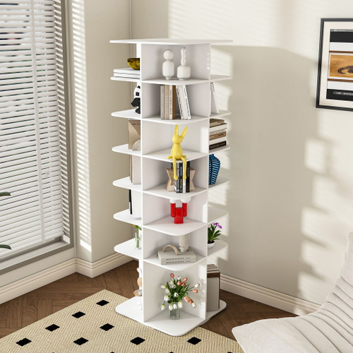 Spinning Shoe Rack, Free Standing 360° Revolving Shoe Organizer