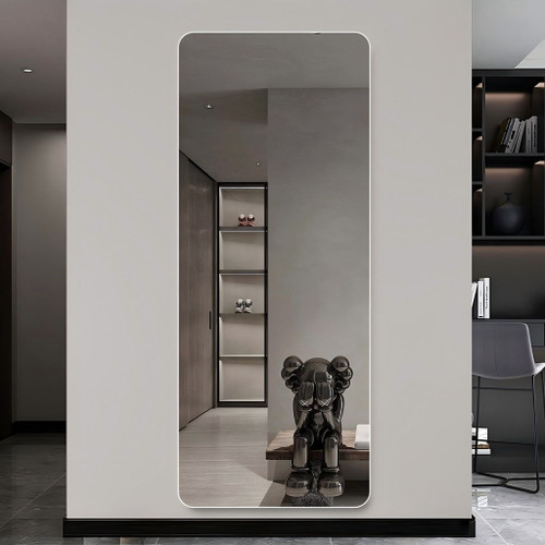Full Body Round Corner Mirror For Living Room