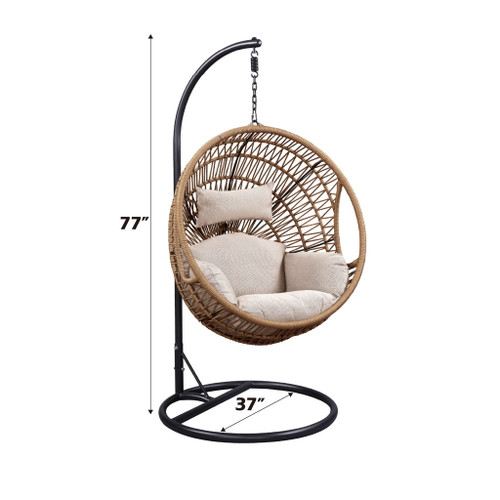 Vasant - Hanging Chair (Seat Cushion Included) - Beige