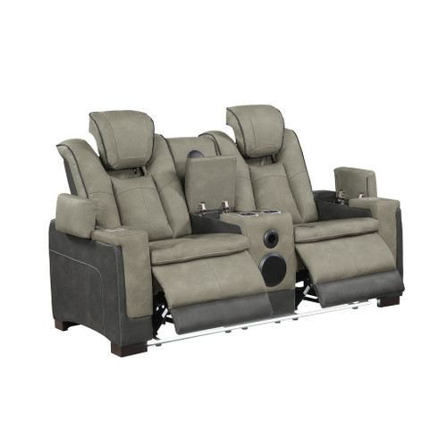 Bruno - Power Reclining Loveseat With Bluetooth Speakers