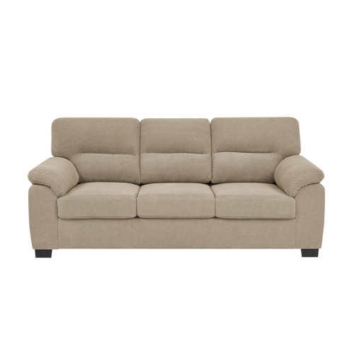 3 Seater Sofa With Padded Armrests And Triangular Leg