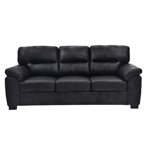 3 Seater Sofa With Padded Armrests And Triangular Leg