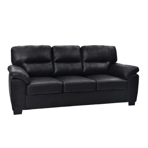 3 Seater Sofa With Padded Armrests And Triangular Leg