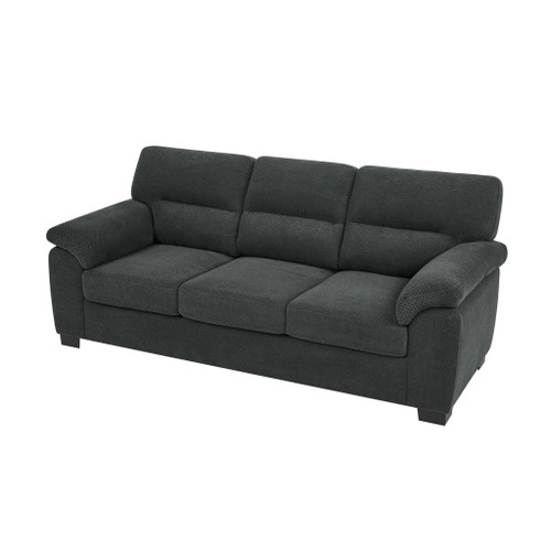 3 Seater Sofa With Padded Armrests And Triangular Leg