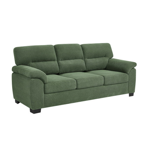 3 Seater Sofa With Padded Armrests And Triangular Leg