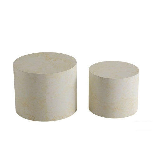 Modern Round Nesting Coffee Table (Set of 2)