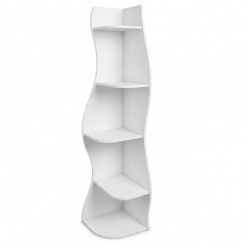 5 Tier S - Shaped Corner Shelf For Living Room
