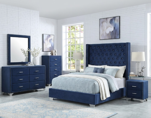 Mozart  Bedroom Set in Blue