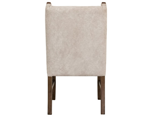 Silver - Upholstered Chair (Set of 2) - Ivory / Dark Brown