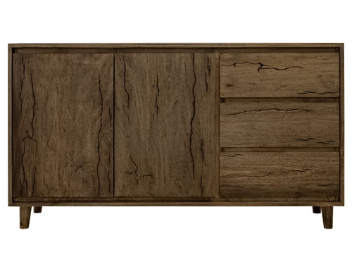 Savia - 3 Drawer & 2 Door Console - Brown