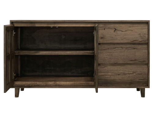 Savia - 3 Drawer & 2 Door Console - Brown
