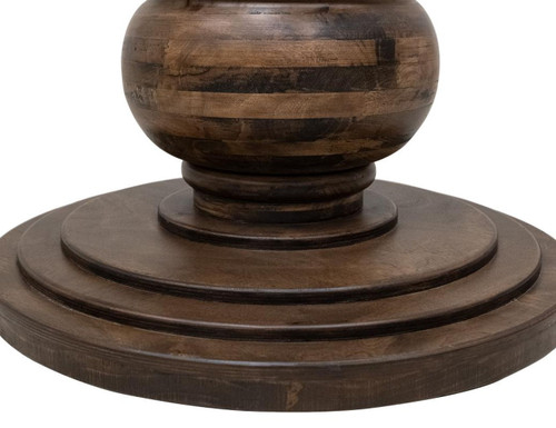Lumiere - Round Pedestal Table - Brown