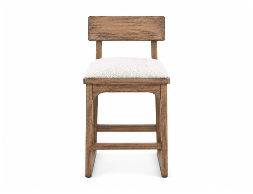 Balam - Upholstered Barstool (Set of 2) - Brown / Beige