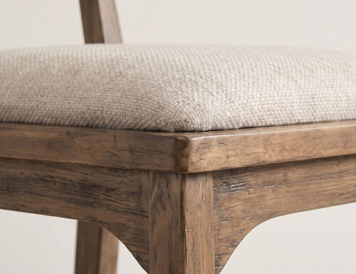 Balam - Upholstered Barstool (Set of 2) - Brown / Beige
