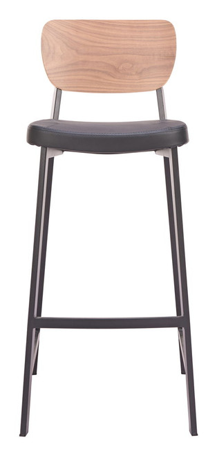 Ardenne - Barstool (Set of 2) - Black / Brown