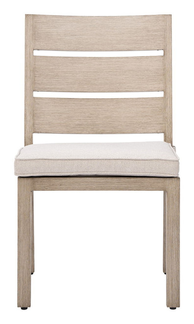 Reefline - Armless Dining Chair (Set of 2) - Gray / Light Brown