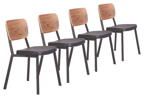 Ardenne - Dining Chair (Set of 4) - Black / Brown