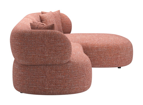 Venezia - Chaise Sectional - Brown